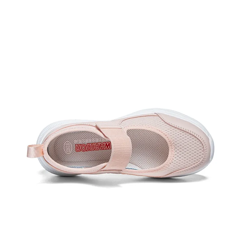 Warrior Comfortable Mom Shoes Lightweight And Breathable Low Top Casual Shoes Women's Pink-2