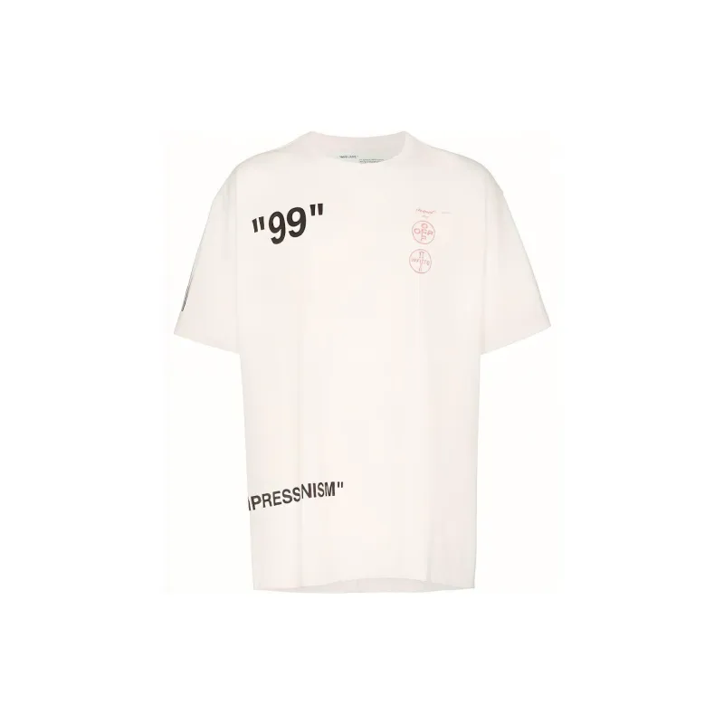 OFF WHITE Neutral Impressionism T shirt-1