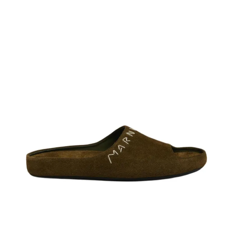 MARNI Slide Slippers Men's Green-1