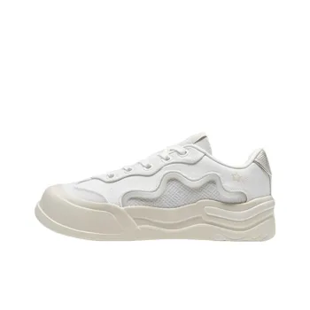 XTEP Bubble Gum Abrasion-Resistant Low-Top Skateboard Shoes Women's White