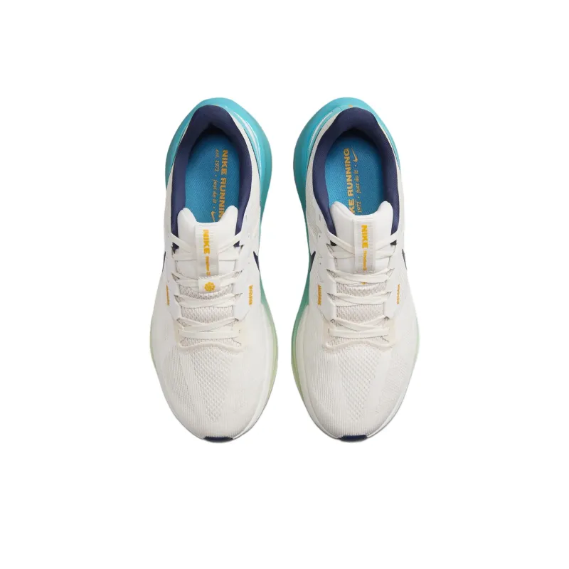 Nike Zoom Structure 25 Slip Resistant Breathable Low Top Casual Running Shoes Men's White Cyan-2