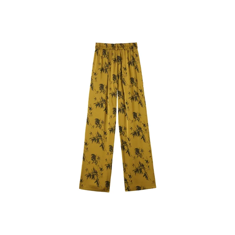 0571 Family Casual Pants Women's Yellow-1