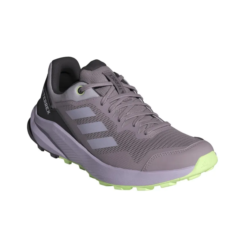 Adidas Terrex Trail Rider Wear-Resistant Low-Top Running Shoes Women's Purple Black-2