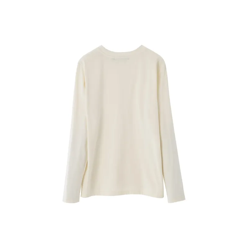 SOON FLOWER T Shirt Women's Beige Apricot-1