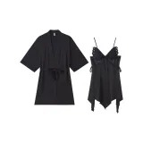 Black (Outer Robe+Camisole Dress)