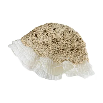 MITHAOL KUSC Straw Woven Bucket Hats Women's