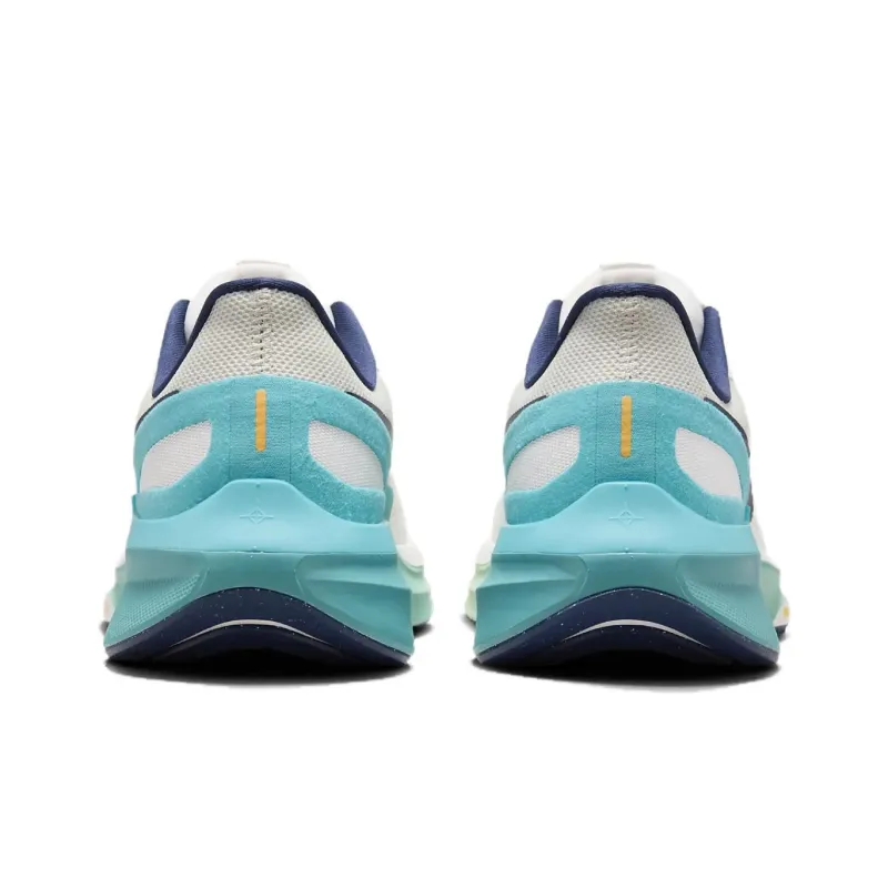 Nike Zoom Structure 25 Slip Resistant Breathable Low Top Casual Running Shoes Men's White Cyan-3