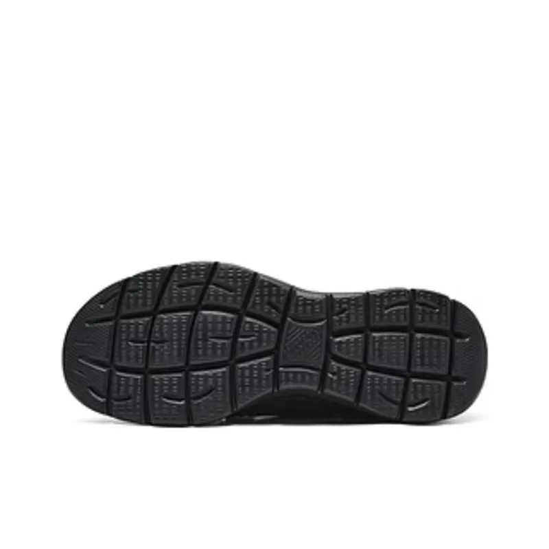 Skechers Sport Anti Slip Wear Resistant Low Top Casual Running Shoes Men's Black-4