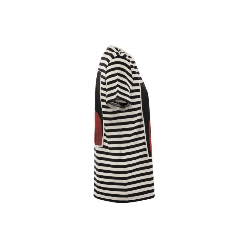 MaxMara Striped Logo Printed T Shirt-2