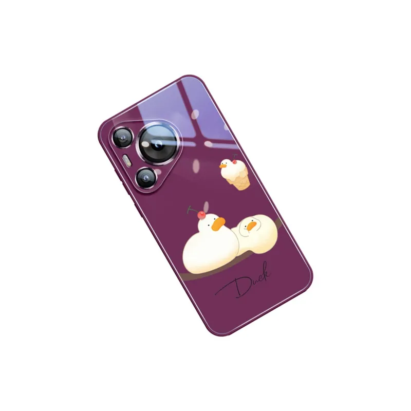 Sen Dog Glass Material Cute Creative High End Phone Cases Compatible With HUAWEI Pura70/70Pro/70Pro+/70ULTRA-16