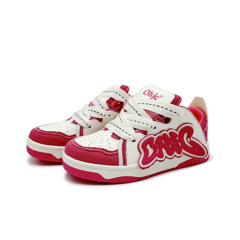 OHJC Denim Collection Slip-Resistant Cushioning Wear-Resistant Lightweight Low-Top Skateboard Shoes Unisex-14