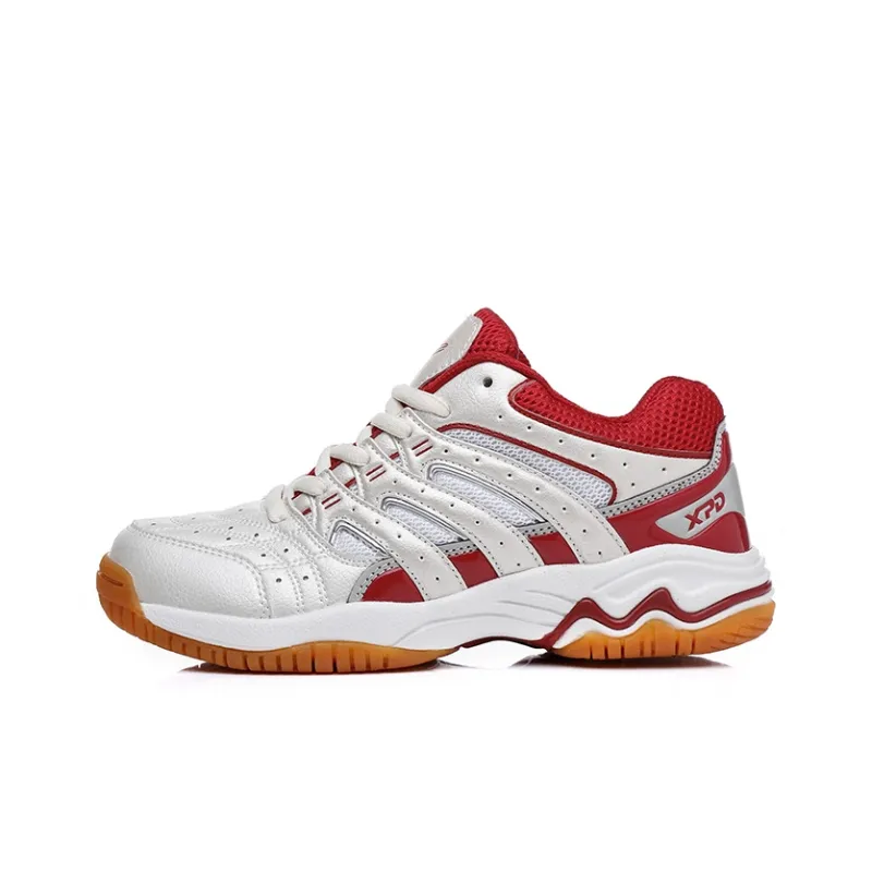 XPD Badminton Shoes Unisex Low Top White Blue/White Red-6