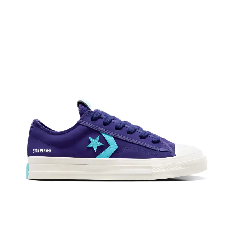 Converse Star Player 76 Slip Resistant Cushioning Abrasion Resistant Low Top Skateboard Shoes Unisex Purple-1