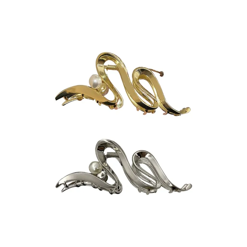 Like A Dream Unique Metal Plate Claw Clip Everyday Commute Versatile Hair Accessory Hair Clip Women's Multiple Colors-15