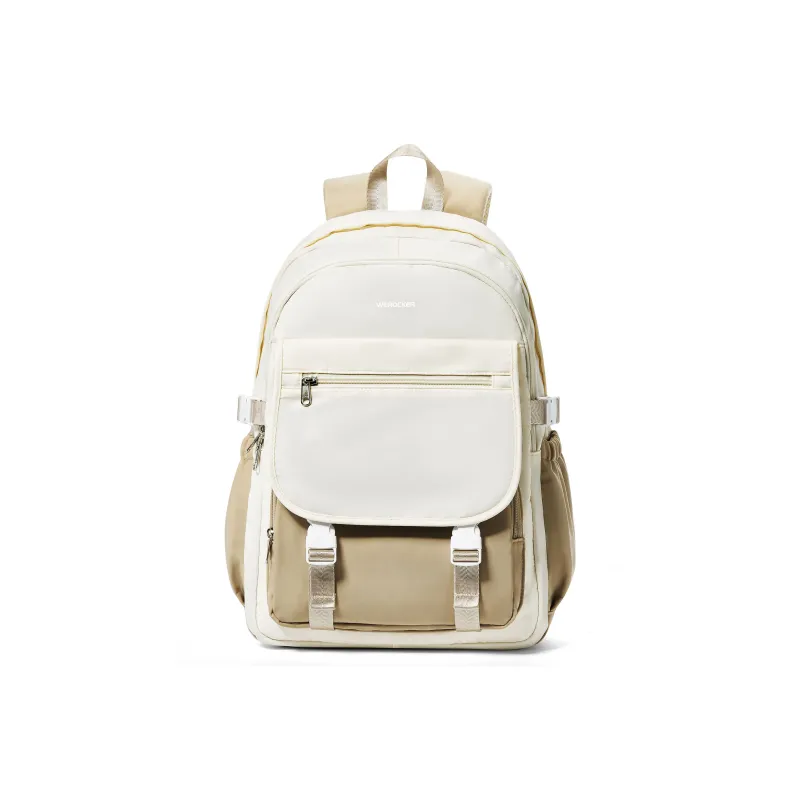 Werocker Fabric Backpack Regular Unisex Black/Ecru/Blue/Ecru & Khaki-18