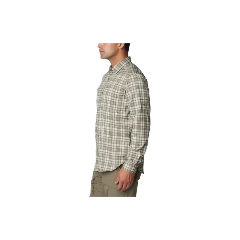 Columbia Silver Ridge™ Utility Lite Plaid Long Shirt Men's Obsidian-2