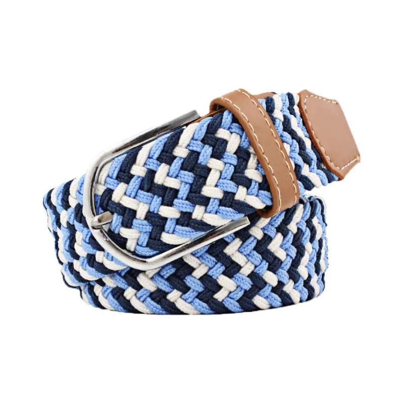 Mulinsen Canvas Elastic Casual Stretch Pin Buckle Woven Belt Unisex-20