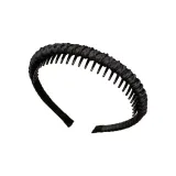 Black Twisted Fried Dough Headband