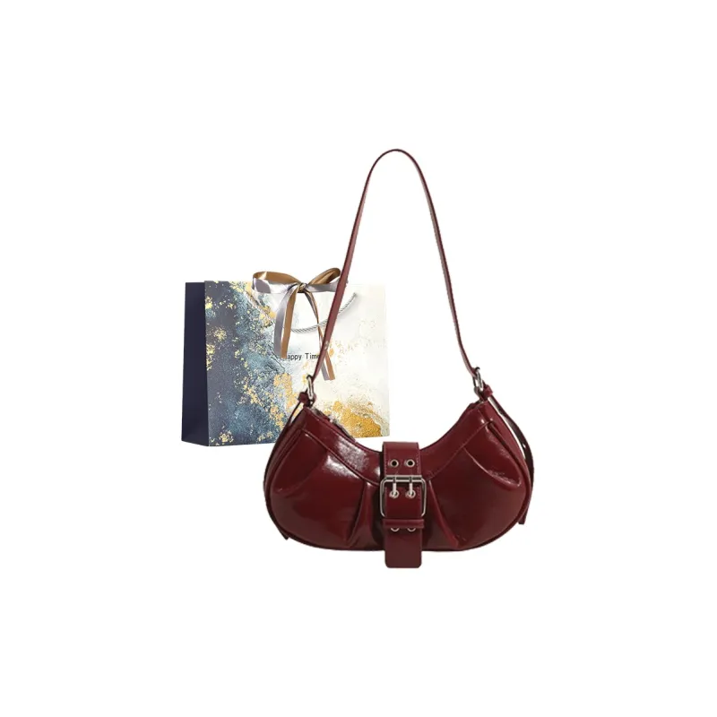 Iman's House PU Portable Crossbody Bag, Shoulder Bag Women's Silver/Red/Ecru/Black-5