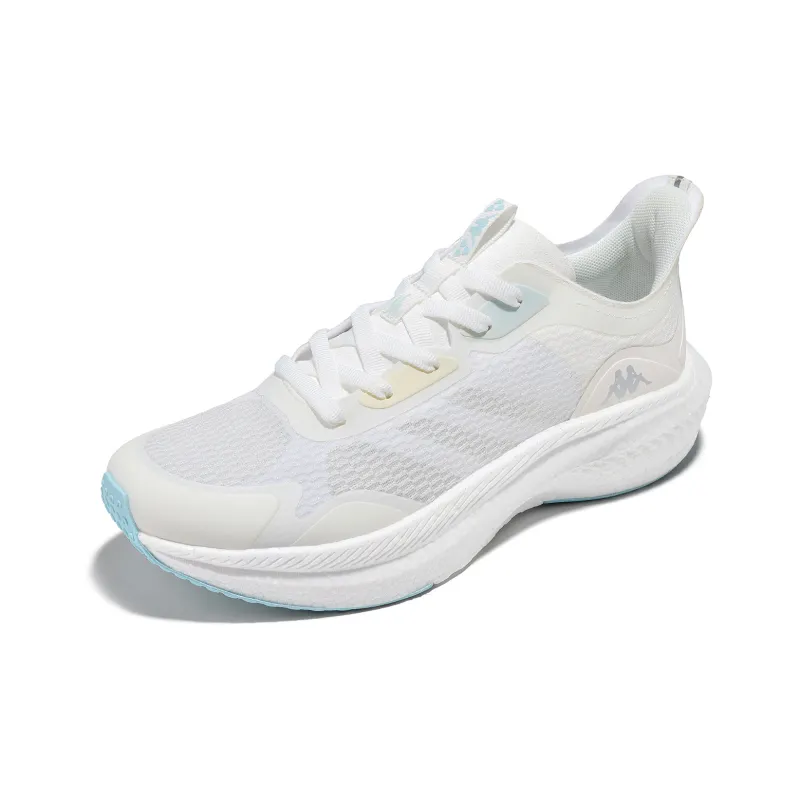 Kappa Anti-Slip Wear-Resistant Breathable Lightweight Low-Top Running Shoes Unisex Classic White-2