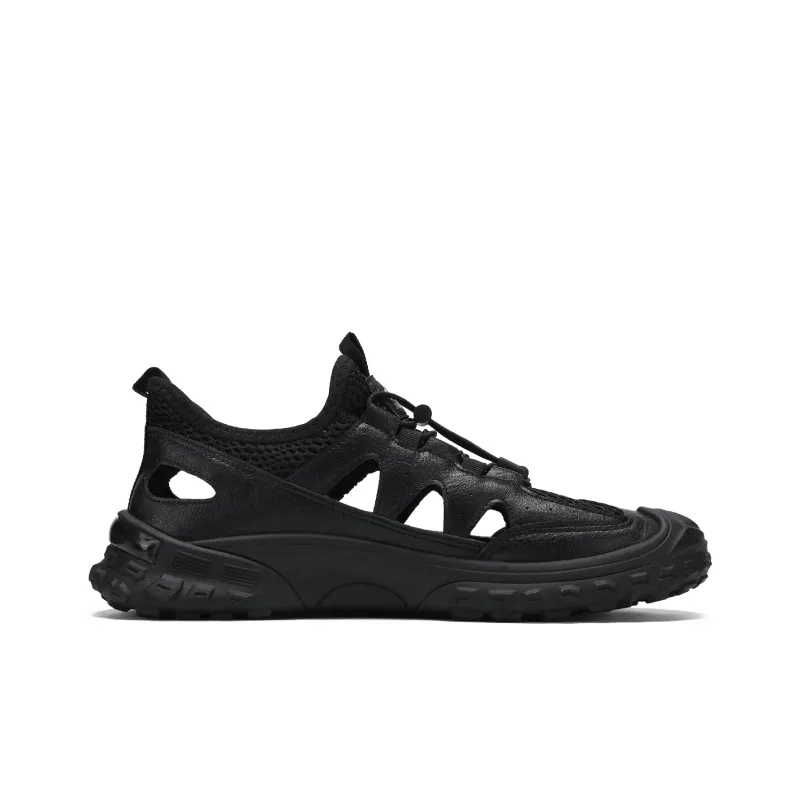 Binary Cushioned Anti Slip Wear Resistant Waterproof Breathable Lightweight Low Top Outdoor Shoes Men's Black-3