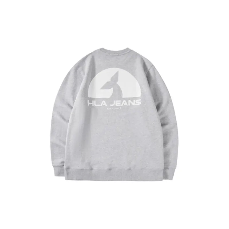HLA JEANS Sweatshirts Unisex Light Gray 66-1