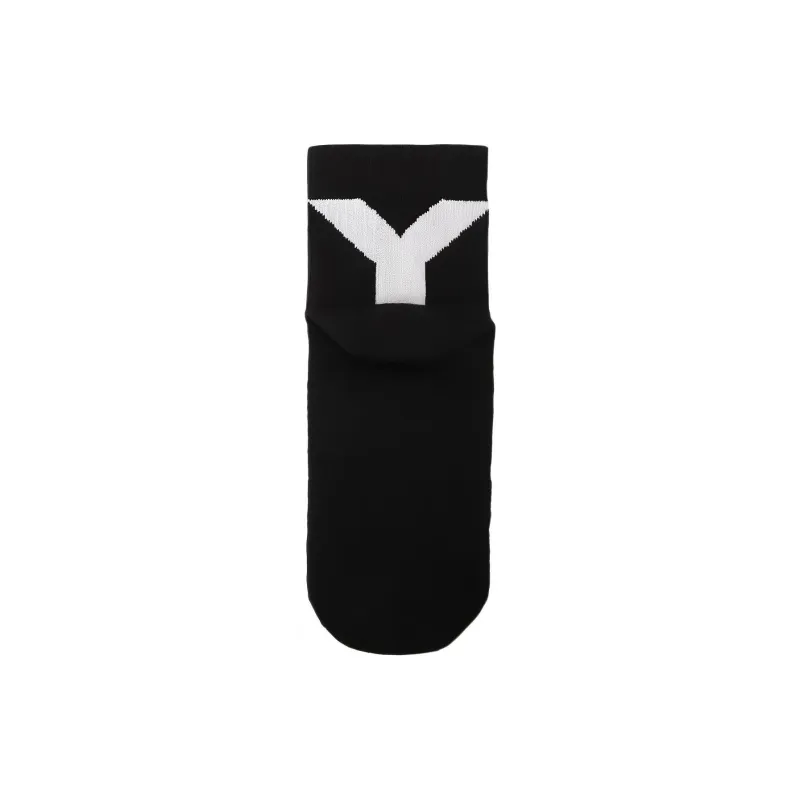 Yohji Yamamoto Mid-Calf Socks Unisex 1 Pack Black-2