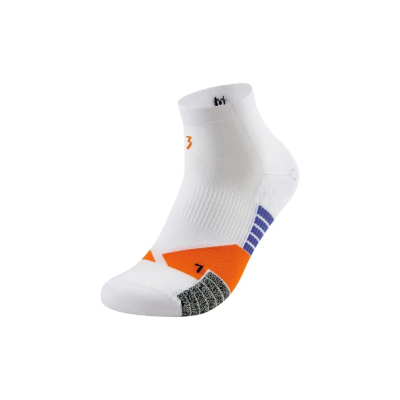 361° Basketball Socks Unisex 1 Pack White/Orange-0
