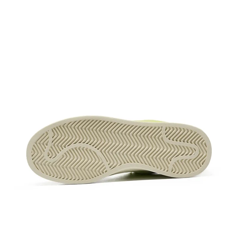 GZOZ Slip Resistant Cushioning Wear Resistant Low Top Skateboard Shoes Unisex Neon Yellow-4