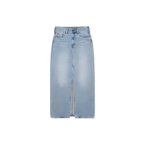 Levis Denim Long Skirts Women's Indigo