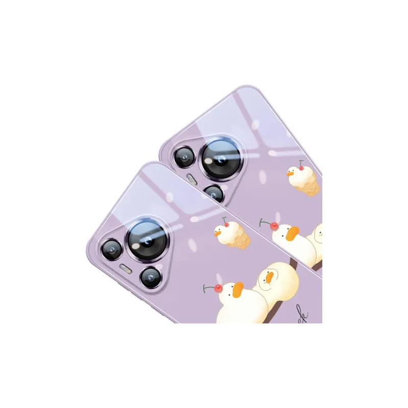 Sen Dog Glass Material Cute Creative High End Phone Cases Compatible With HUAWEI Pura70/70Pro/70Pro+/70ULTRA-23