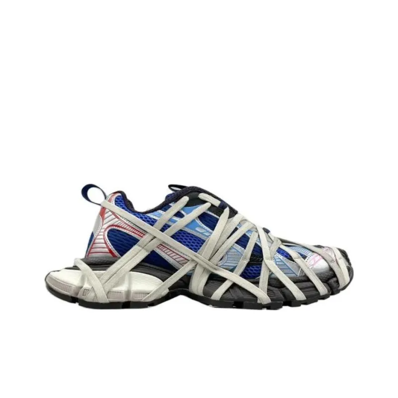 Balenciaga 3XL Tess S.Gomma Low Top Casual Shoes Unisex Blue-1