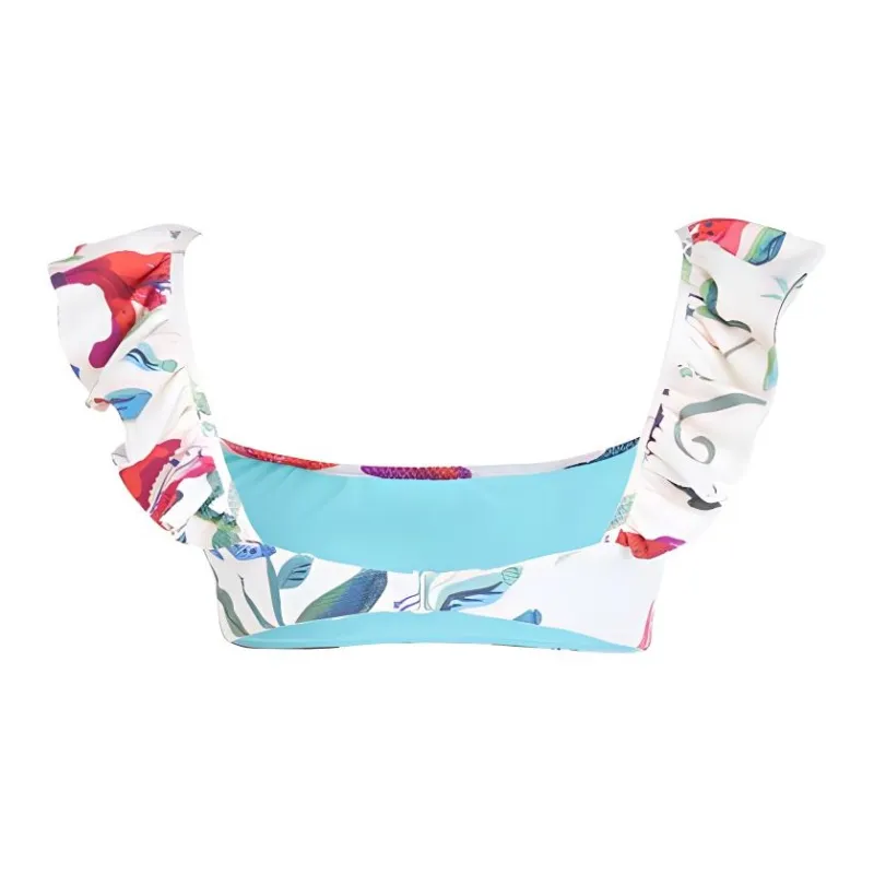 La DOUBLEJ. Ruffle Bikini Top Bikini Women's Multicolor-1
