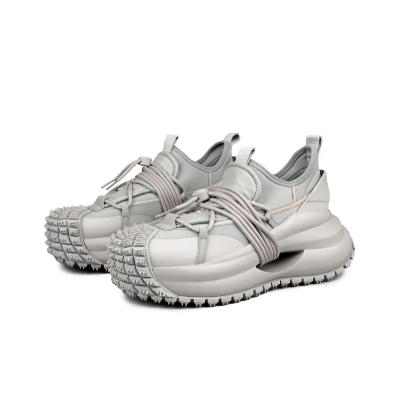 LOHAN·SIR Cushioned Wear-Resistant Height Increasing Low-Top Chunky Sneakers Men's-6