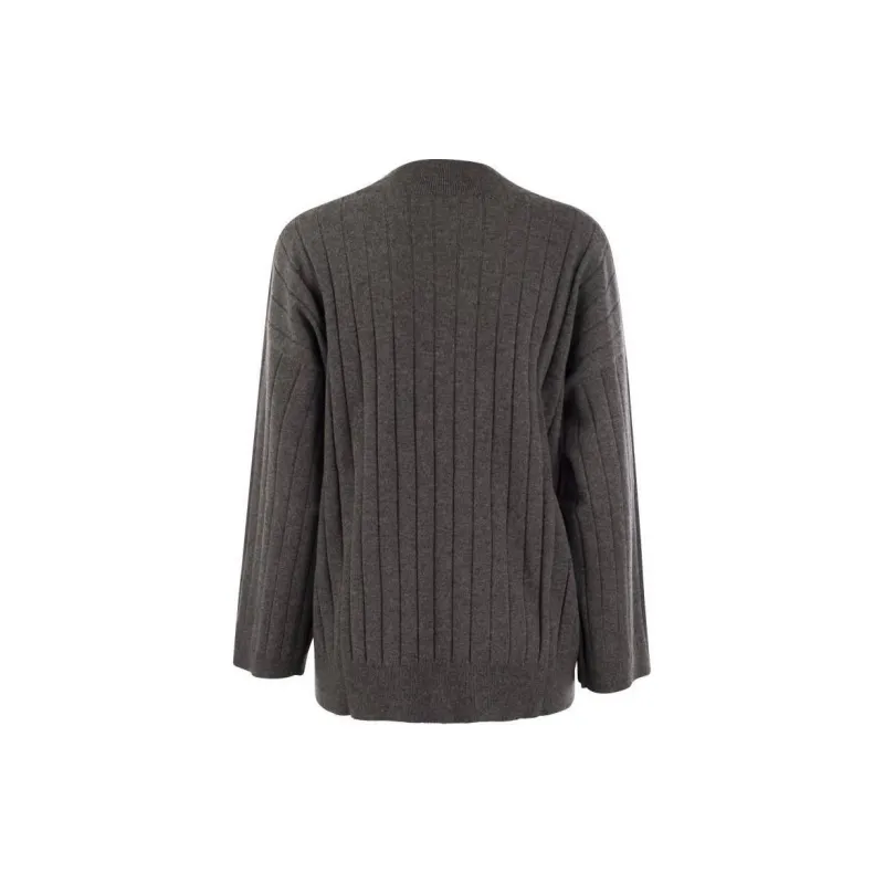 Brunello Cucinelli V Neck Knitted Jumper-1