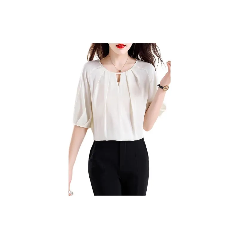 Yi Mengyuan Silk Chiffon Shirt Women's-3