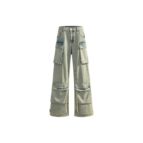 KGK Cargo Pants Men Yellow Mud