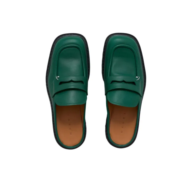 MARNI Wrap-toe Slippers Men's Green-4