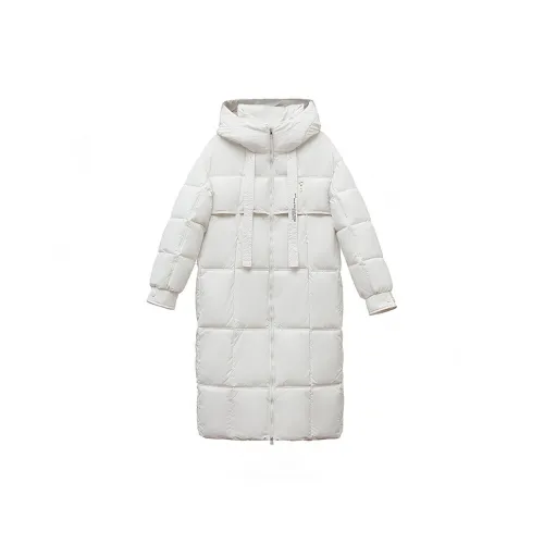 TIBINB Puffer Jackets Women's Off White