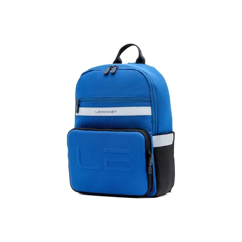 LEXON Polyester Backpack Regular Men's Blue/Orange-3