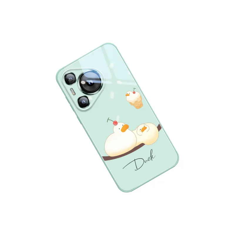 Sen Dog Glass Material Cute Creative High End Phone Cases Compatible With HUAWEI Pura70/70Pro/70Pro+/70ULTRA-1