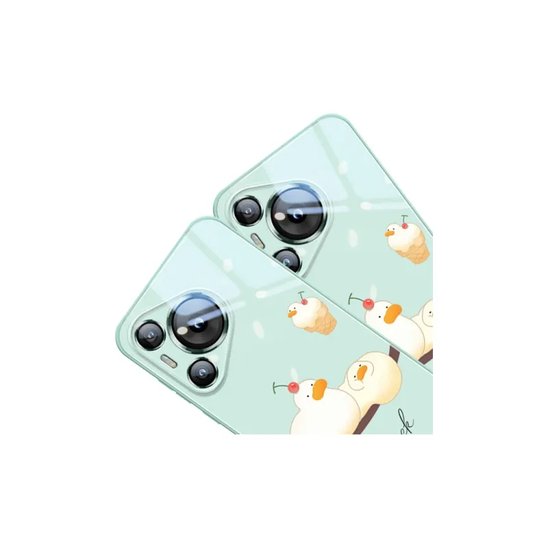 Sen Dog Glass Material Cute Creative High End Phone Cases Compatible With HUAWEI Pura70/70Pro/70Pro+/70ULTRA-2