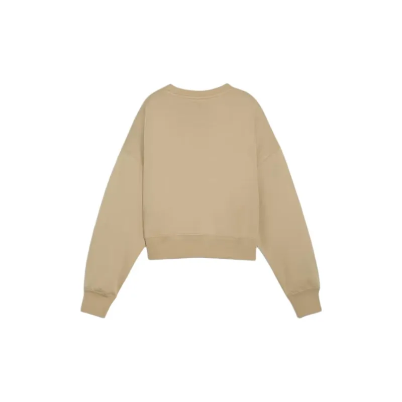 PUMA TEAM TEAM Sweatshirt Women's Tan-1