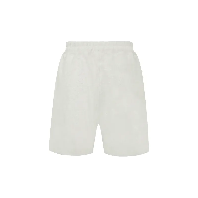 Askyurself Shorts Unisex Distressed White-1