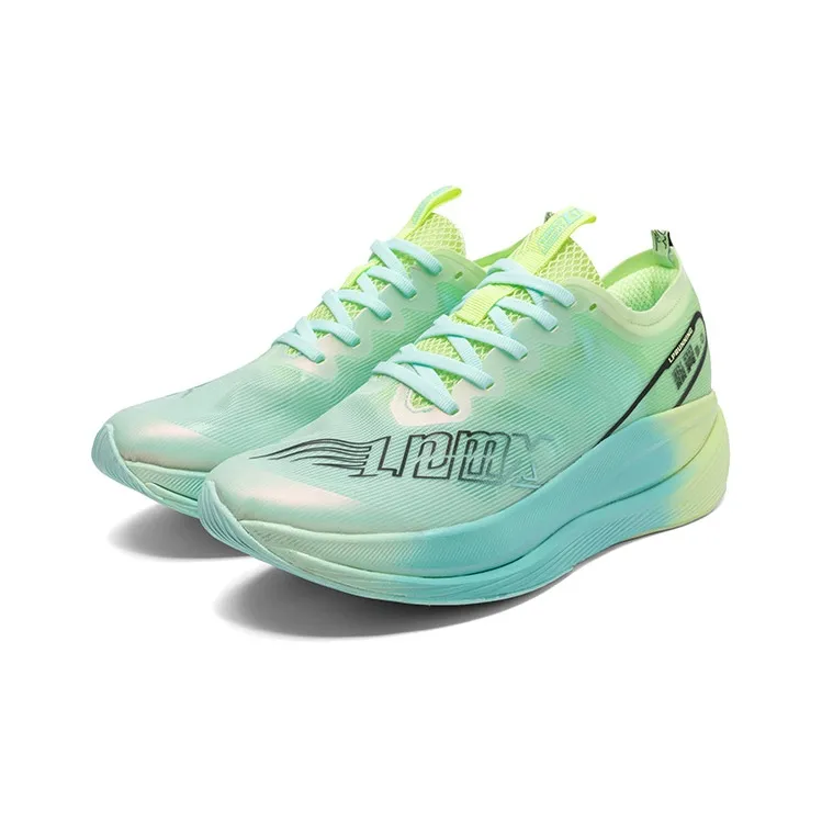 LPMX Running Shoes Unisex Low Top White Turquoise Green-2