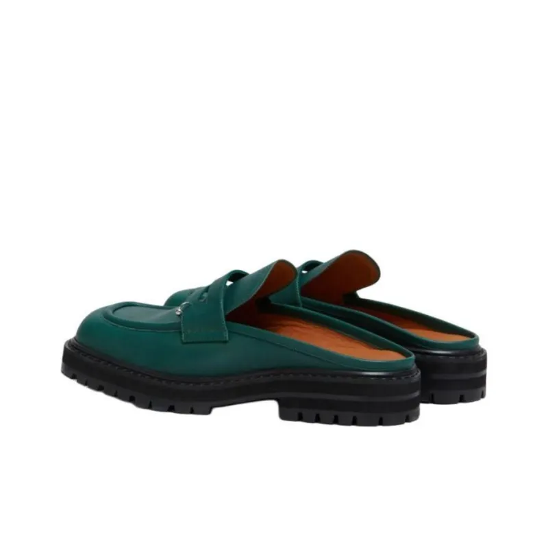MARNI Wrap-toe Slippers Men's Green-3