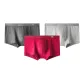 3 Pack (Light Gray+Dark Gray+Dark Red)
