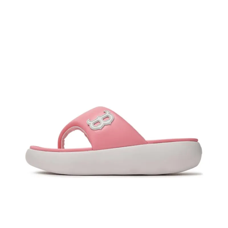 MLB Abrasion Resistant Slip Resistant Flip Flops Unisex Pink-0