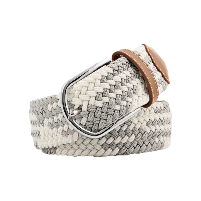 Mulinsen Canvas Elastic Casual Stretch Pin Buckle Woven Belt Unisex-9