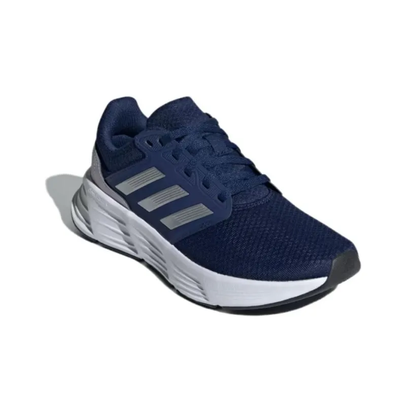 Adidas Galaxy 6 Anti-Slip Wear-Resistant Low-Top Casual Running Shoes Women's Blue Silver-2